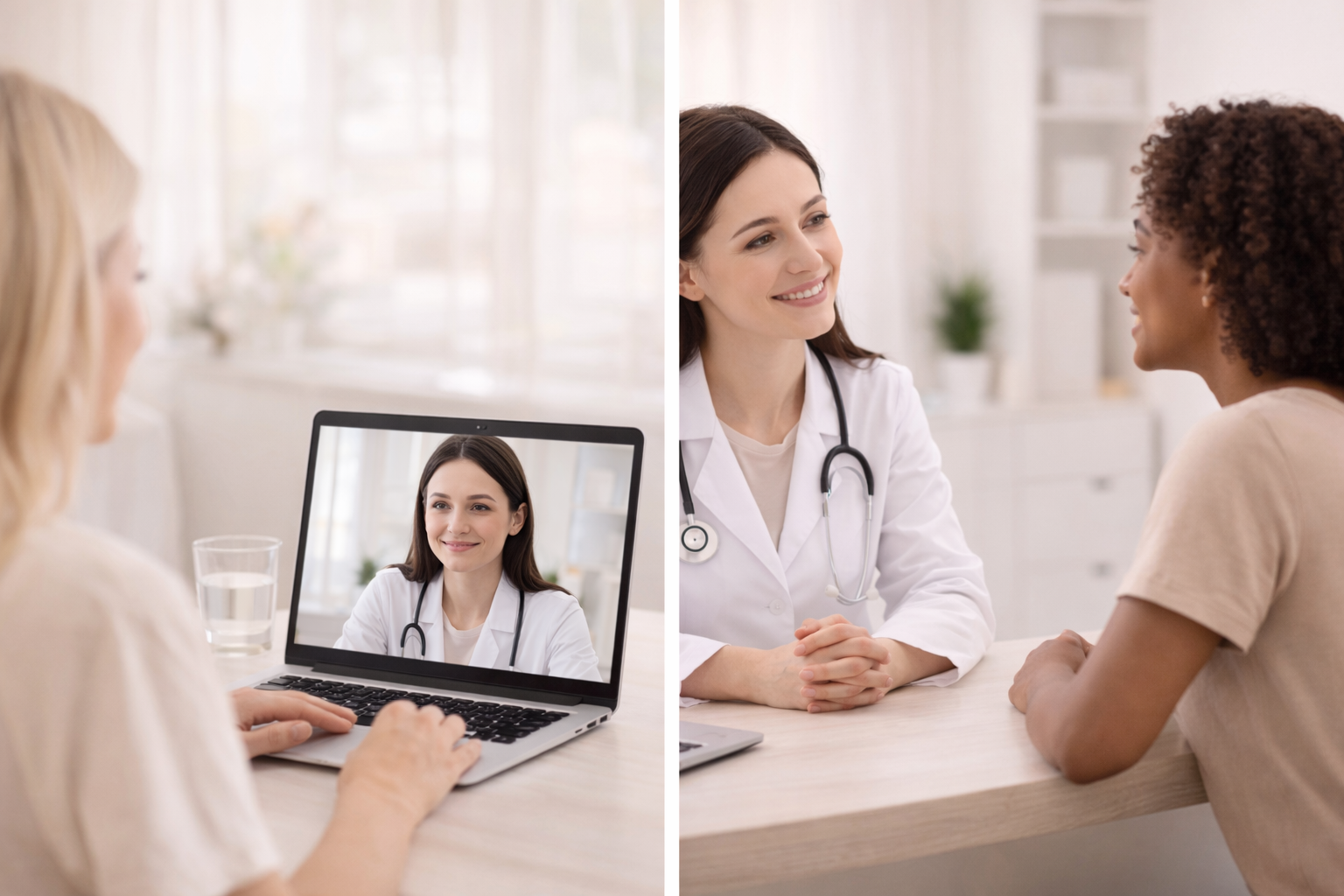 Consultas online e presencial